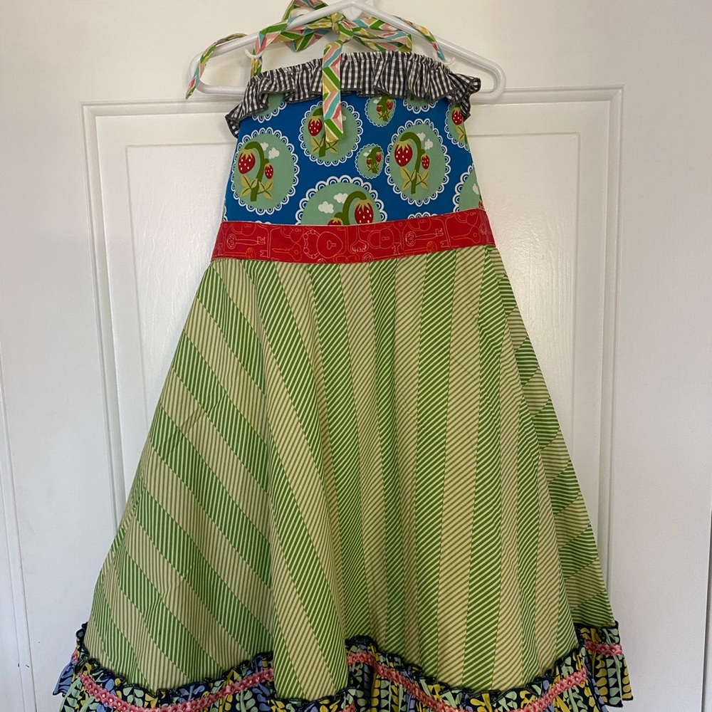 Matilda Jane Limeade Ellie Roundabout Strawberry Twirl Dress - Picture 4 of 6